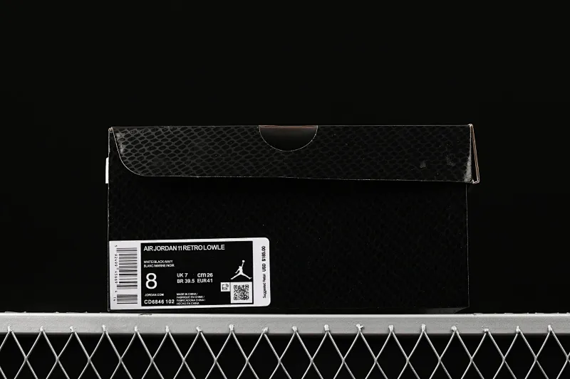 All categories Air Jordan Jordan series basketball shoes Air Jordan 11 Air Jordan 11 Retro Low "Navy Blue Snakeskin" AJ11 Blue Snake Joe 11 low-top basketball shoes CD6846-102